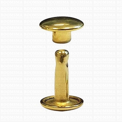 Rivets: Rivets 34 Double cap gold 34/10/2 per 100 - pict. 1
