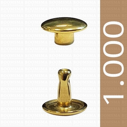 Rivets: Rivets 34 Double cap gold 34/8/2 per 1.000 - pict. 1