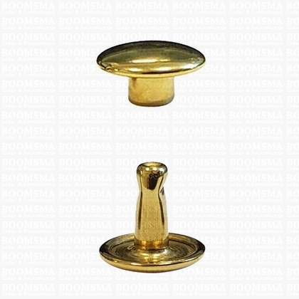 Rivets: Rivets 34 Double cap gold 34/8/2 per 100 - pict. 1