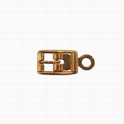Centre bar buckle with plate small - 8 mm gold 8 mm - pict. 1