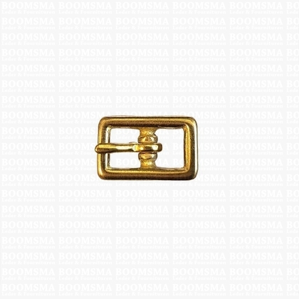 Halter buckle straight solid brass 10 mm (= center bar) (ea) - pict. 1