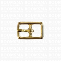 Halter buckle straight solid brass 13 mm (= center bar) (ea)