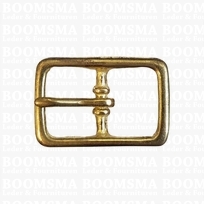 Halter buckle straight solid brass 23 mm (= center bar) (ea)