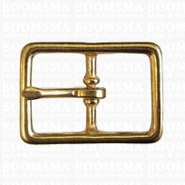 Halter buckle straight solid brass 32 mm (= center bar) (ea)
