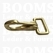 Halter snap solid brass gold eye 25 mm (68 mm total length) (ea) - pict. 1