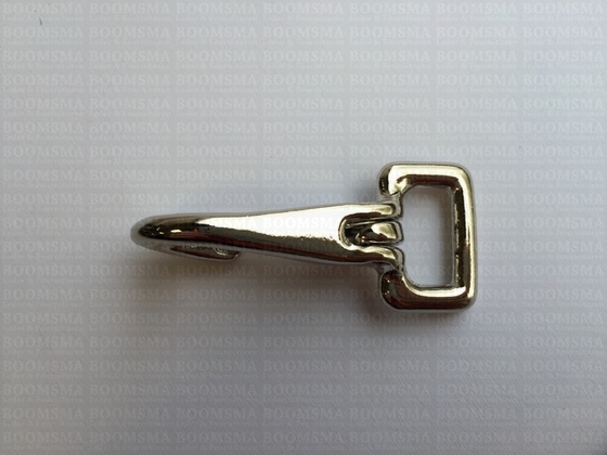 Halter snaps silver messing vernikkeld recht oog 19 mm, totale lengte 69 mm - pict. 2
