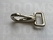Halter snaps silver messing vernikkeld recht oog 25 mm, totale lengte 67 mm - pict. 1