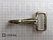 Halter snaps silver messing vernikkeld recht oog 25 mm, totale lengte 67 mm - pict. 3