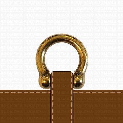 Handle ring luxe gold (per 10) for strap ± 15 mm  - pict. 2