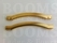 Handles metal gold 12,5  × 0,7 mm , 4 mm space (per pair (2 pcs.)) - pict. 2