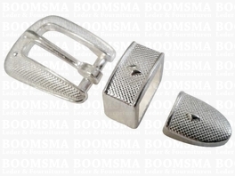 Hatband buckle stud buckle set silver plated