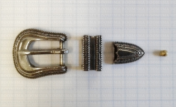Hatband buckle Barbed wire set (riem 1 cm) - pict. 3