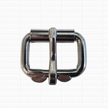 Heavy duty roller buckles iron chrome plated 25 mm, Ø 5 mm  - pict. 1