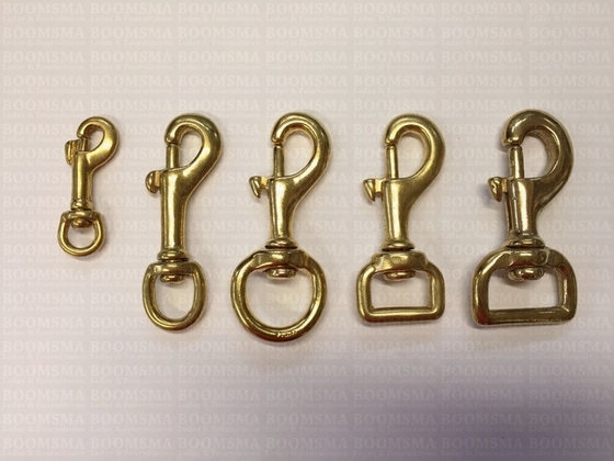 Heavy duty swivel eye bolt snap solid brass - pict. 3