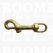 Heavy duty swivel eye bolt snap solid brass A= total length 7,6 cm B= eye 1,1 cm, C= 9 mm  - pict. 1