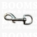 Heavy duty swivel eye bolt snap silver coloured A= total length 8,4 cm, B= eye1,9 cm, C= 11 mm - pict. 1