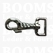 Heavy duty swivel eye bolt snap silver coloured A= total length 8 cm, B= eye 2,7 cm, C= 11 mm  - pict. 1