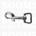 Heavy duty swivel eye bolt snap silver coloured A= total length 6,5 cm, B= eye 1,9 cm, C= 8 mm - pict. 1