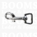 Heavy duty swivel eye bolt snap silver coloured A= total length 6,5 cm, B= eye 1,9 cm, C= 8 mm - pict. 1