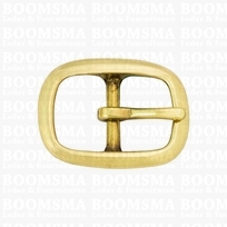 Heavy Oval centre bar buckle solid brass  25 mm (gold) lower centre bar