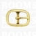 Heavy Oval centre bar buckle solid brass  25 mm (gold) lower centre bar - pict. 1