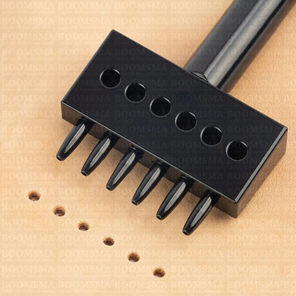 Hole punch single or multiple holes 6-in-1 holes Ø 1 mm, 3 mm tussende gaatjes - pict. 1