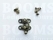 Hook-eye lock antique brass plated swing bag clasp small (2,5 × 3 cm) (ea) - pict. 5
