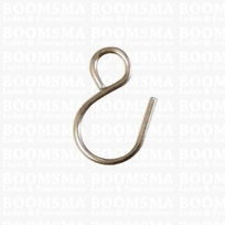 Hook per 10 pieces 1,8 cm x 2,5 cm colour: silver