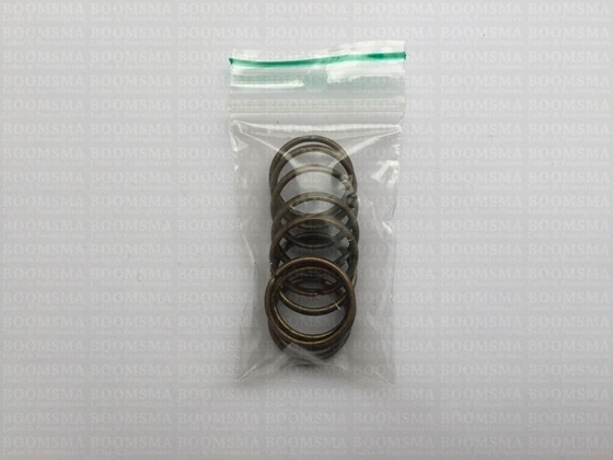 Keyring antique brass plated inside Ø 16 mm (per 10) - pict. 3
