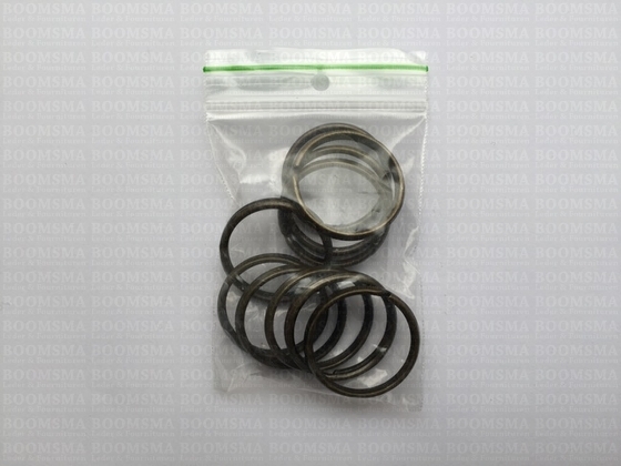 Keyring antique brass plated inside Ø 26 mm (per 10) - pict. 3