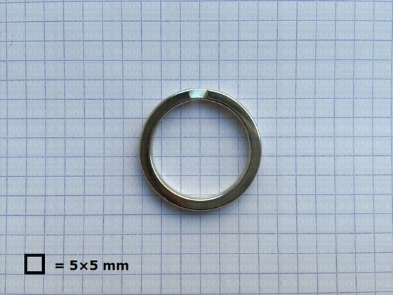 Keyring silver inside Ø 25 mm, flat (per 10) - pict. 2