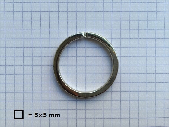 Keyring silver inside Ø 30 mm, flat (per 10) - pict. 2