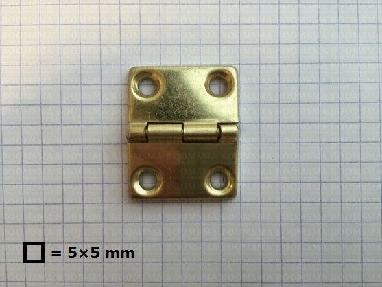 Suitcase hinge  (per piece) gold Hinge 28 × 34 mm - pict. 1