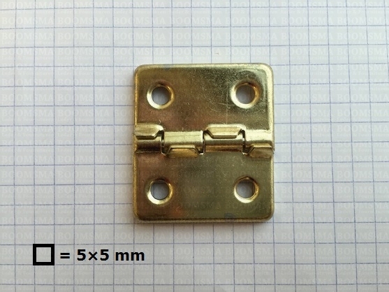 Suitcase hinge  (per piece) gold Hinge large 35 × 40 mm - pict. 1