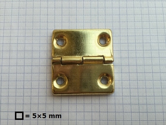 Suitcase hinge  (per piece) gold Hinge extra large 40 × 45 mm - pict. 1