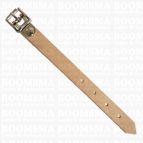 Label strap natural 1,2 × 15 cm naturel with butterfly buckle