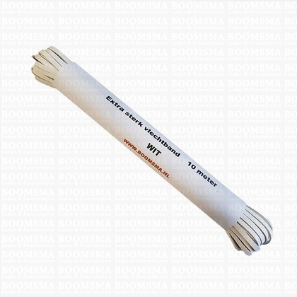Extra strong leather lace 10 metres white - pict. 1
