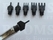 Lacing chisels thonging chisel set  , 3 × oneprong, 3× three prong and 1 handle. Width 1,5 mm, 2,5 mm & 3,0 mm. (per set) - pict. 3