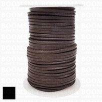 Leather bootlace roll brown 3 mm, roll 20 meter (per roll)