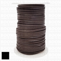 Leather bootlace square roll brown 3 mm, roll 20 meter (per roll)