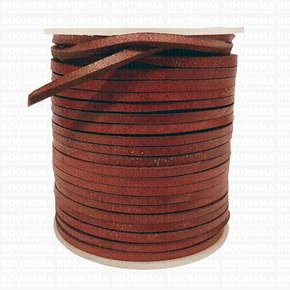 Leather bootlace roll Maroon 3 mm, roll 25 meter (per roll) - pict. 2