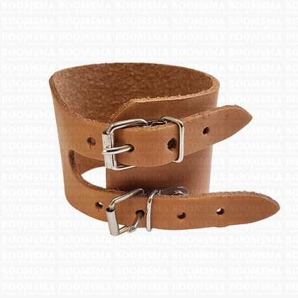 Leather bracelet Natural - pict. 1