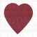 leather keychain/fobs  ALT. - heart big Ruby 6 × 5,5 cm - pict. 1