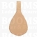 leather keychain/fobs  - drop long Light natural 9,5 × 5 cm (flap 12 mm) - pict. 1