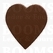 leather keychain/fobs - heart big Medium brown 6 × 5,5 cm - pict. 1