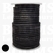 Leather lace round Ø 4 mm roll black Ø 4 mm, rol 25 meter (per rol) - pict. 1