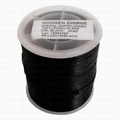 Linnen SLI 6-thread black 20/6, 100 g (= approx. 200 meters) (ea) - pict. 1
