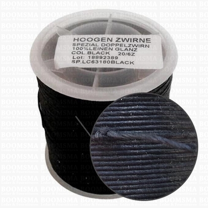 Linnen SLI 6-thread black 20/6, 100 g (= approx. 200 meters) (ea) - pict. 2