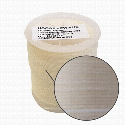 Linnen SLI 6-thread natural waxed 20/6 waxed, 100 g (= approx. 200 meters) - pict. 2