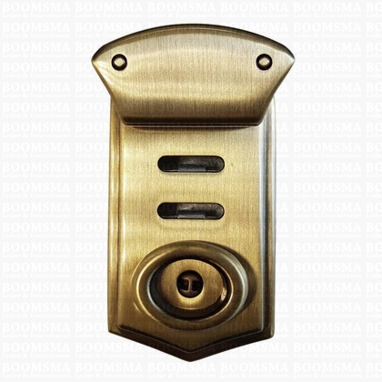 Lock luxe antique brass plated 6 × 3,5 cm (ea) - pict. 1